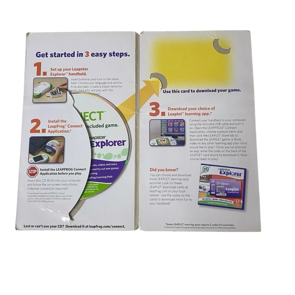 Leapster Explorer Quick Start Guide